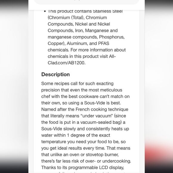 All-Clad Sous-Vide Immersion Circulator - Picture 9 of 13